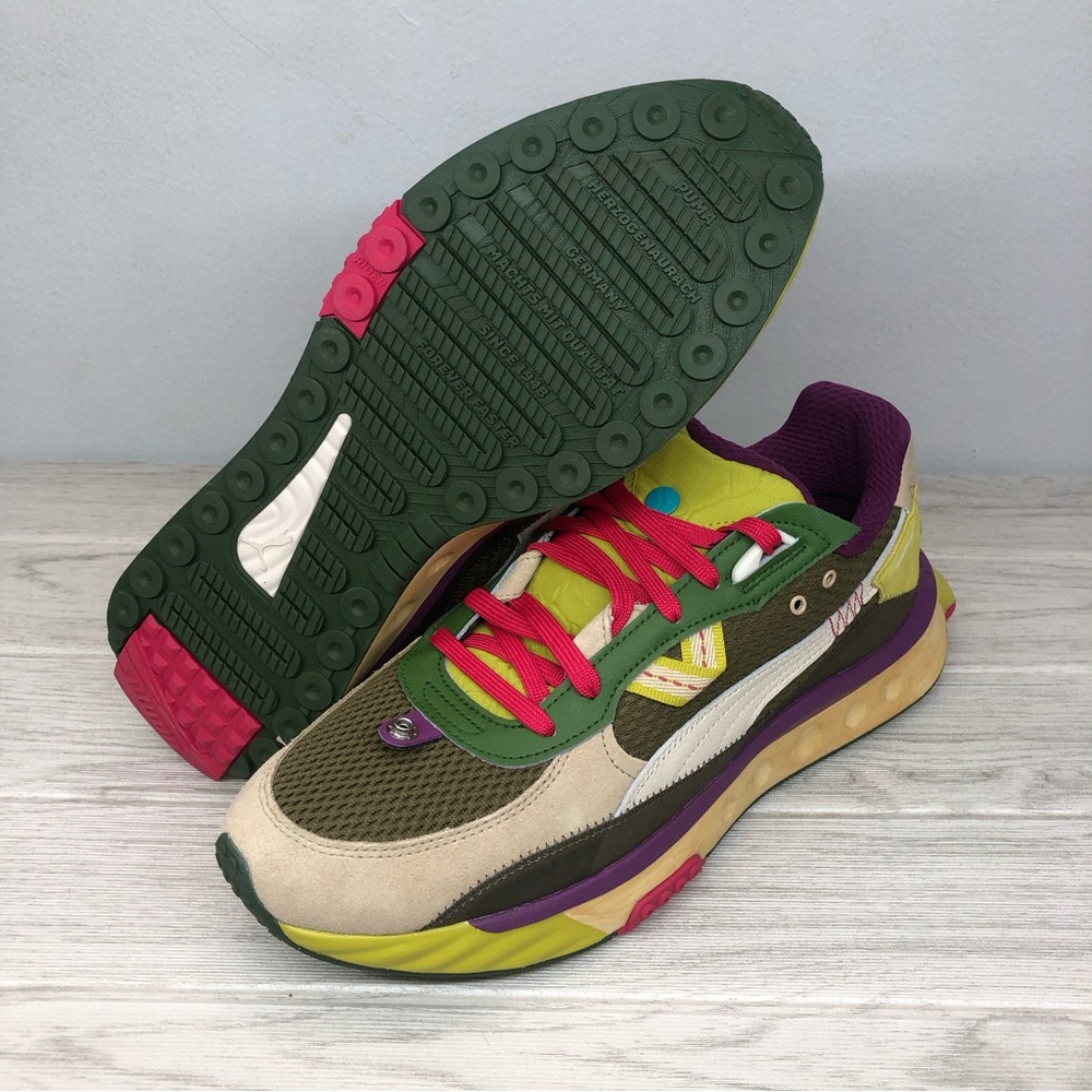 Puma Wild Rider Last Hunter Sneakers 383418-01 Men Size 12